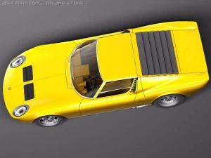 Miura P400 SV 1966-1973 3D Model