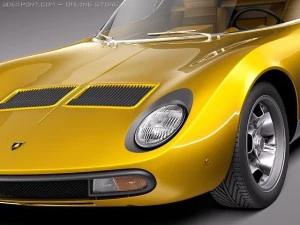 Miura P400 SV 1966-1973 3D Model