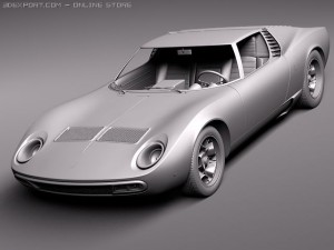 Miura P400 SV 1966-1973 Model 3D