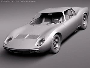 Miura P400 SV 1966-1973 3D Model
