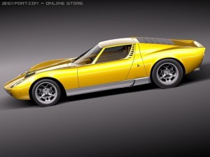 Miura P400 SV 1966-1973 Model 3D