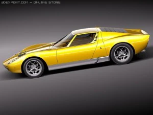 Miura P400 SV 1966-1973 3D Model