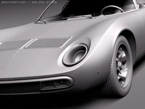 Miura P400 SV 1966-1973 3D Model