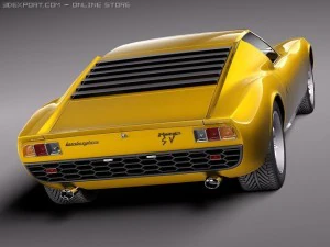 Miura P400 SV 1966-1973 3D Model
