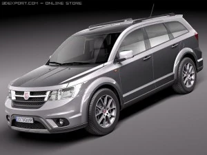 Fiat Freemont 2012 3D Model
