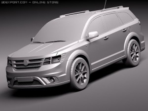 Fiat Freemont 2012 3D Model