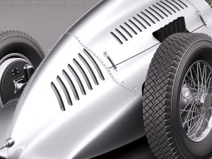 Auto Union Type D 1938 Race Car Modello 3D
