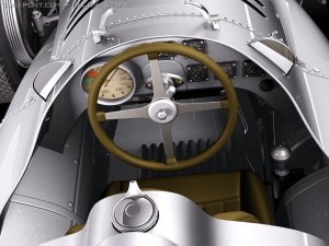 Auto Union Type D 1938 Race Car Modello 3D