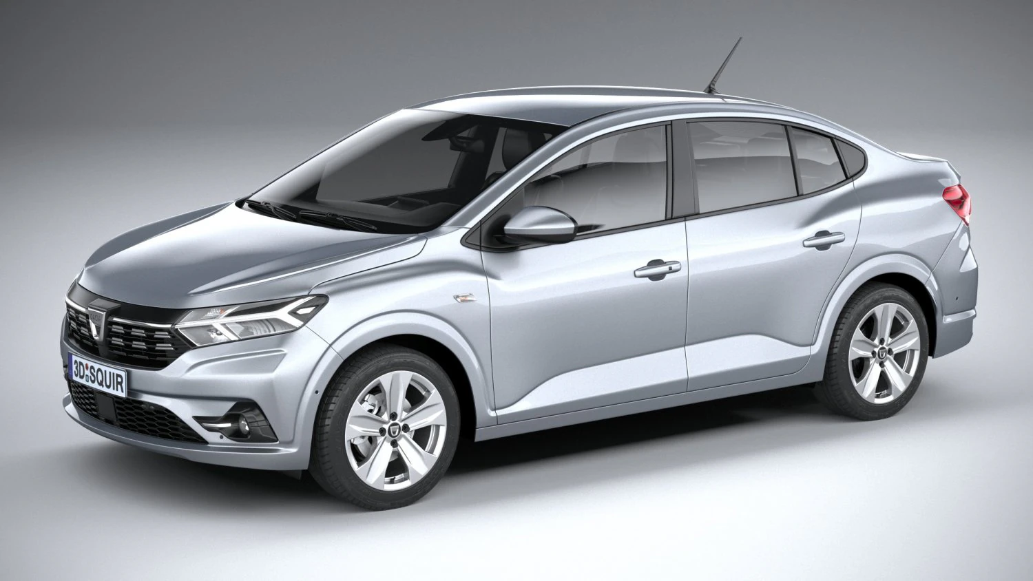 Dacia Logan 2021 3D Model .c4d .max .obj .3ds .fbx .stl .blend