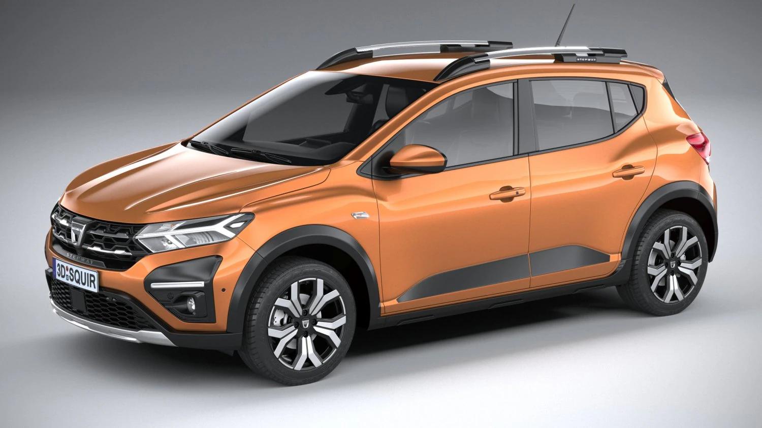 Dacia Sandero Stepway 2021 3D Model .c4d .max .obj .3ds .fbx .stl .blend 