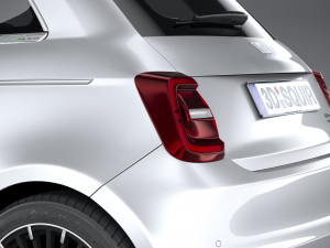 Fiat 500 2021 Model 3D
