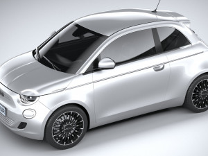 Fiat 500 2021 Model 3D