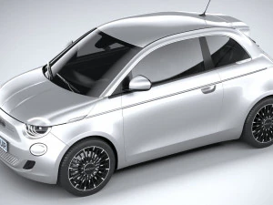 Fiat 500 2021 3D Model