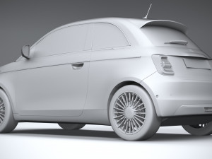 Fiat 500 2021 Model 3D
