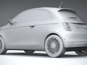 Fiat 500 2021 3D Model