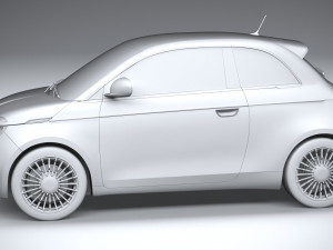 Fiat 500 2021 Model 3D