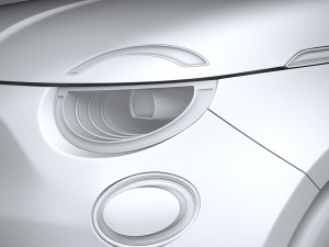 Fiat 500 2021 Model 3D