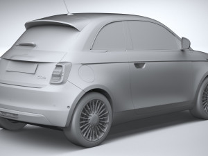 Fiat 500 2021 Model 3D