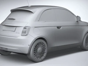 Fiat 500 2021 3D Model