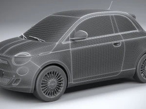 Fiat 500 2021 3D Model