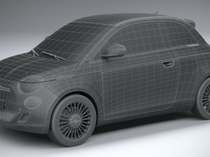 Fiat 500 2021 Model 3D