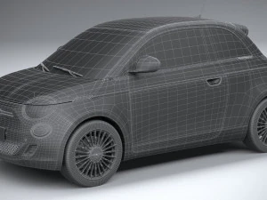 Fiat 500 2021 3D Model