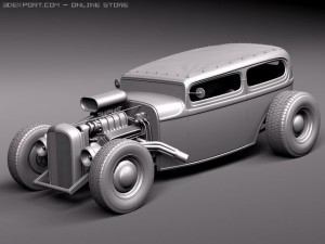 Tudor 1929 RatRod 3D Модель