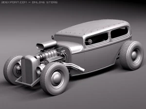 Tudor 1929 RatRod 3D Model