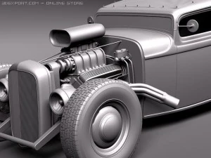 Tudor 1929 RatRod 3D Model