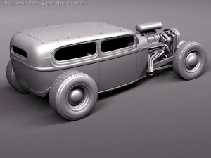 Tudor 1929 RatRod 3D Model