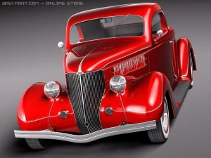 F1936 Coupe 3D Model