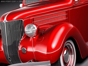 F1936 Coupe 3D Model