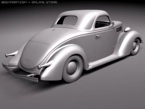 F1936 Coupe 3D Model