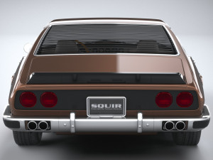 Generic Italian Classic Supercar 1970 3D Model