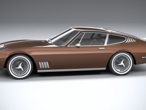 Generic Italian Classic Supercar 1970 3D Model