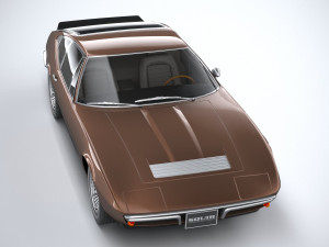 Generic Italian Classic Supercar 1970 3D Model