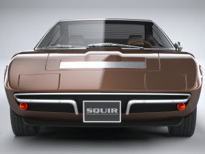 Generic Italian Classic Supercar 1970 3D Model