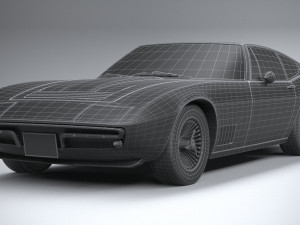 Generic Italian Classic Supercar 1970 3D Model