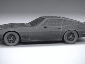 Generic Italian Classic Supercar 1970 3D Model