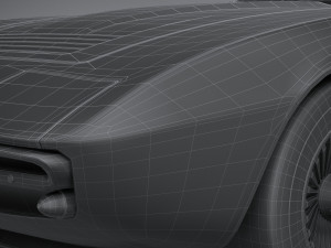 Generic Italian Classic Supercar 1970 3D Model