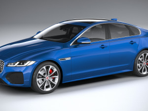 Jaguar XF 2021 3D Model