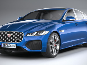 Jaguar XF 2021 Model 3D
