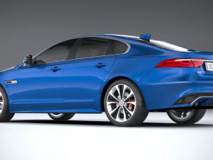 Jaguar XF 2021 3D Model