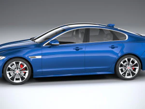 Jaguar XF 2021 3D Model