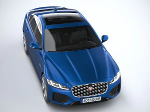Jaguar XF 2021 3D Model