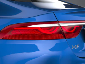 Jaguar XF 2021 3D Model