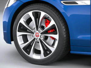 Jaguar XF 2021 3D Model