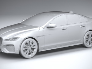 Jaguar XF 2021 Model 3D
