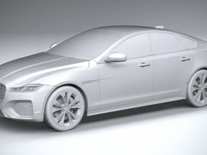 Jaguar XF 2021 3D Model