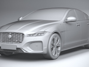 Jaguar XF 2021 Model 3D